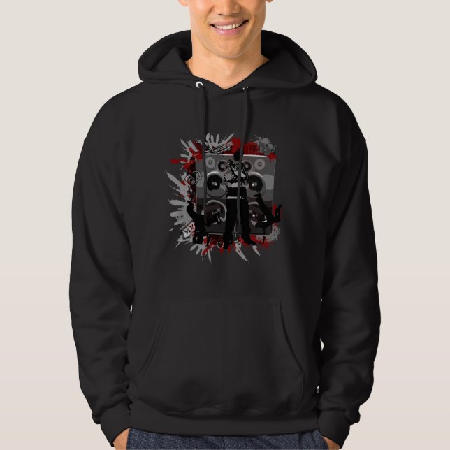 Angesagte HopfenLautsprecher Hoodie (Vorderseite)