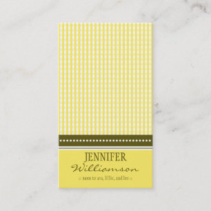 Angesagte individuelle Gingham MOMY Calling Cards: Telefonnummerkarte