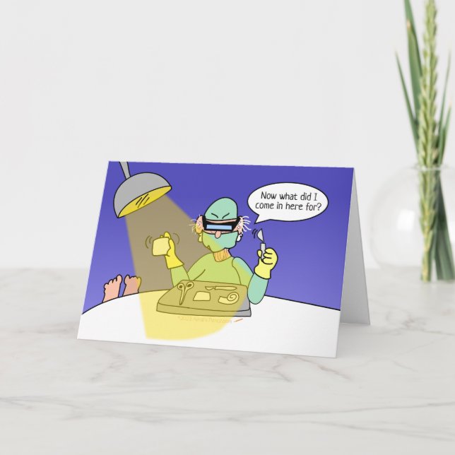 Angesagte Knie-Ersatz-Operation im sonnigen Altern Karte (Vorderseite)