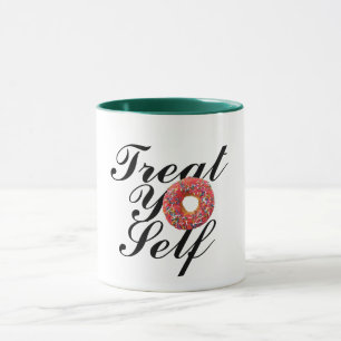 Angesagte Leckerei Yo Self Donut Tasse, Funny Doug Tasse