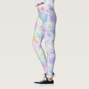 Angesagte Pastete Pink Violet Blau Grün Türkis Wir Leggings