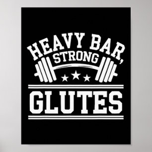 Angesagte Thrust Übung Bodybuilding Fitness Workou Poster