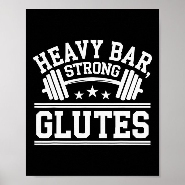 Angesagte Thrust Übung Bodybuilding Fitness Workou Poster (Vorne)