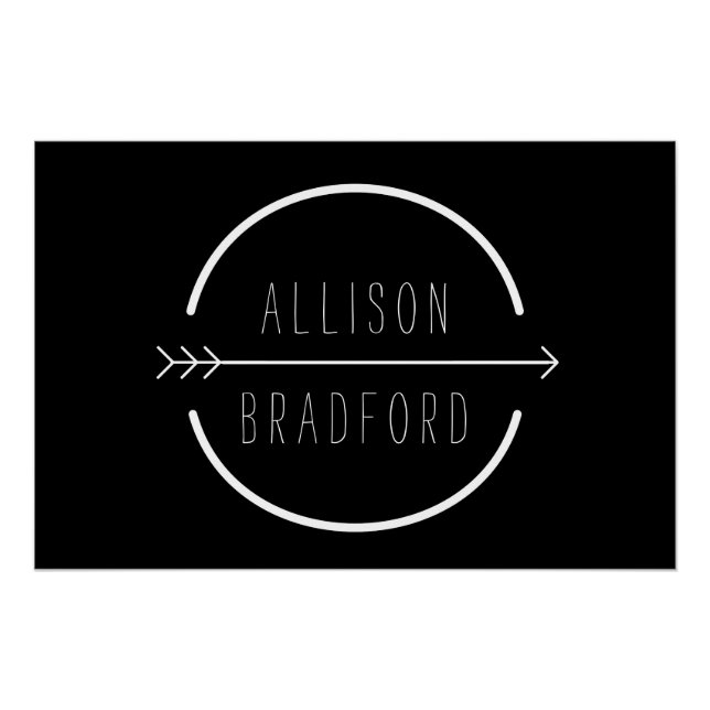 Angesagte und rustikale Arrow-Logo-Download Poster (Vorderseite)