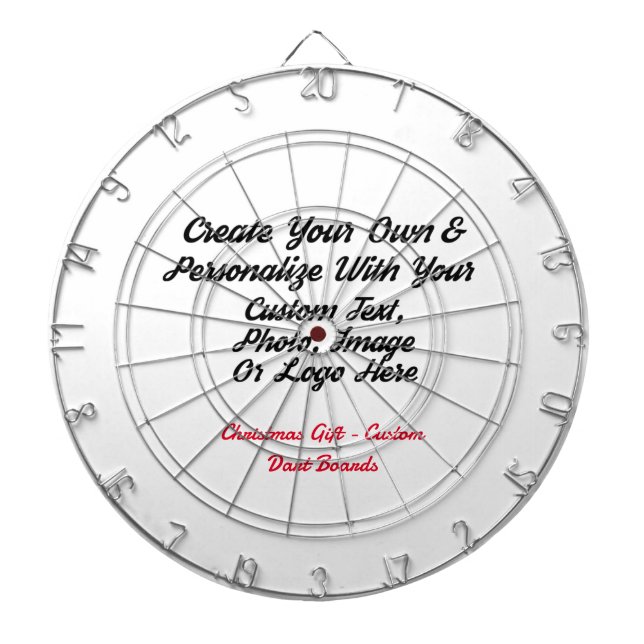 Angesagte Weihnachtsgeschenkidee, Personalisierte  Dartscheibe (vorne)