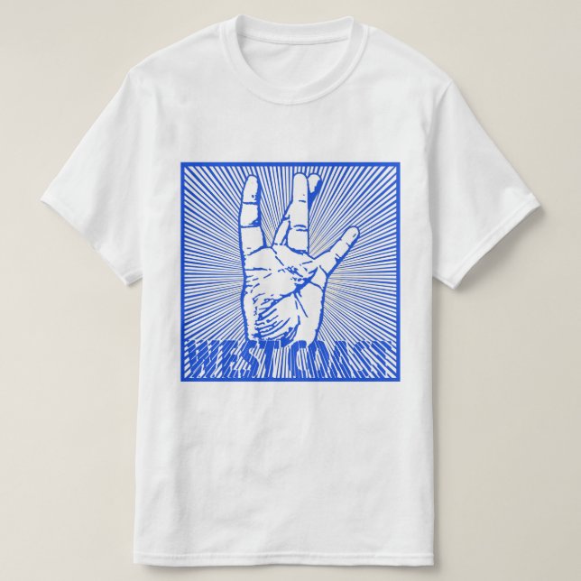 Angesagte Westküste T-Shirt (Design vorne)