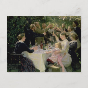 Angesagter Angesagter Hurrah! Party der Künstler i Postkarte