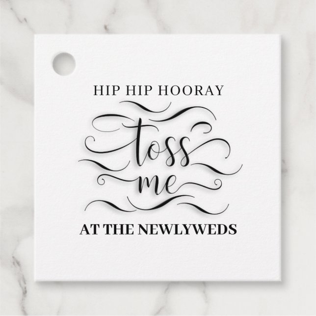 Angesagter Angesagter Urlaub Toss Me Petals Hochze Geschenkanhänger (Vorderseite)