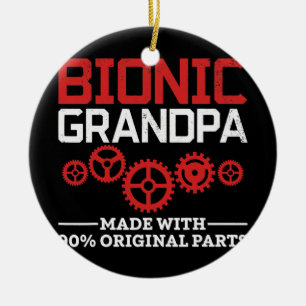 Angesagter bionischer Grandpa-Kneeaustausch Keramik Ornament