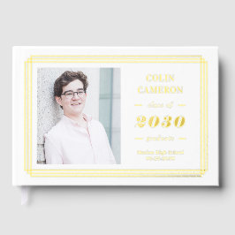 Angesagter Border Foil Foto Abschluss Gästebuch