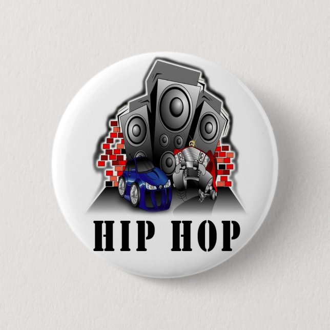 Angesagter Hopfenknopf Button (Vorderseite)