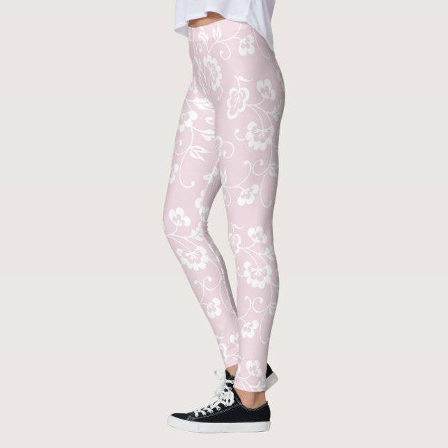 angesagter mit Blumenentwurf der coolen rosa Leggings (Links)
