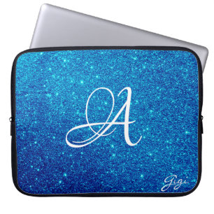 Angesagter Personalisierter Glitzer Glitzern mit M Laptopschutzhülle