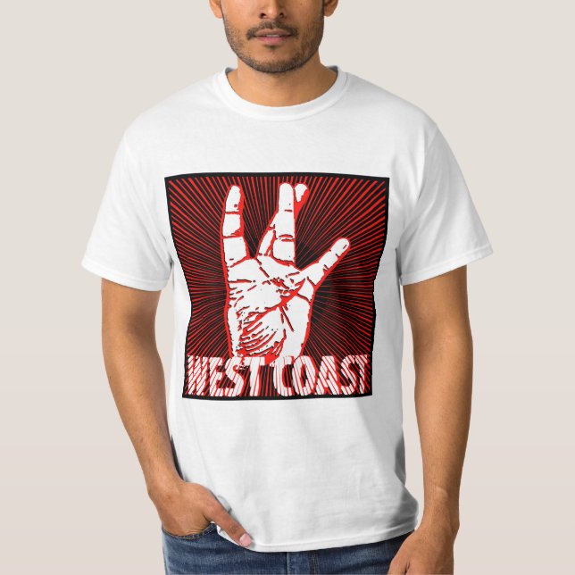 Angesagter Rap an der Westküste T-Shirt (Vorderseite)