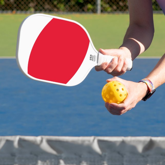 Angesagter Spaß Coole  Lila Kurven auf Weiß Pickleball Schläger (InSitu)
