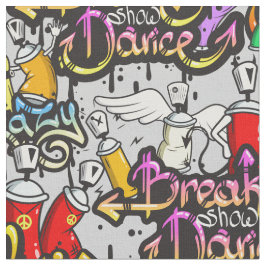 Angesagtes Hopfengraffiti-Mustergewebe Stoff