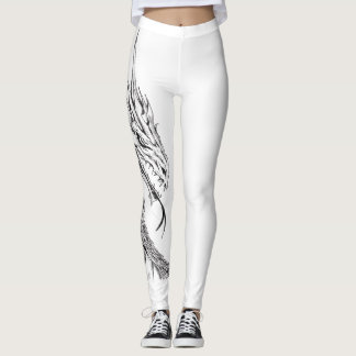 Angesagtes Hopfengrafische Leggings - Drache