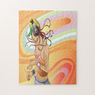 Angesagtes Hopfenmädchen-Puzzlespiel Puzzle