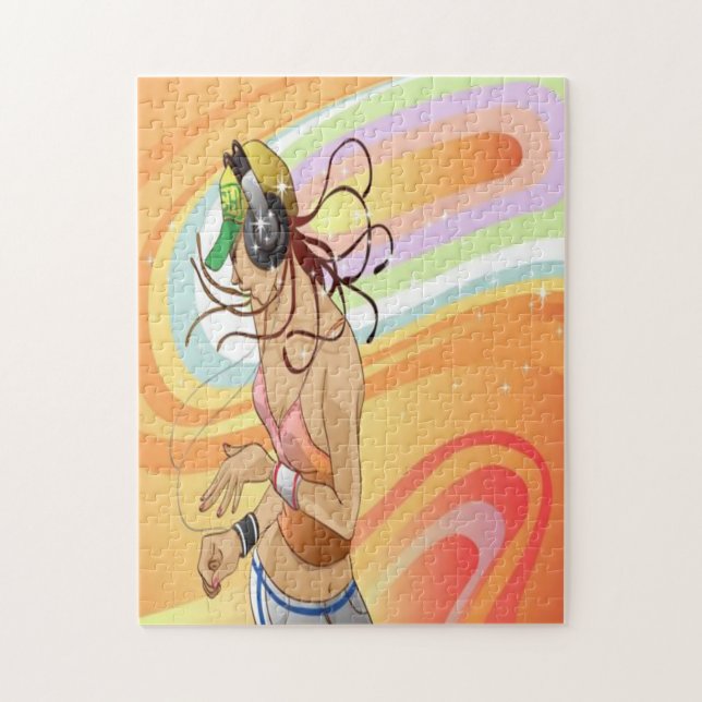 Angesagtes Hopfenmädchen-Puzzlespiel Puzzle (Vertikal)