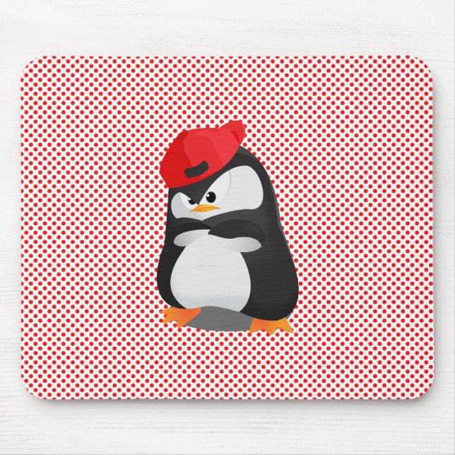 Angesagtes Hopfenverärgerter Penguin Mousepad (Vorne)