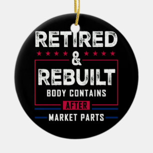 Angesagtes Knie-Joint-Replaceme für einen ermüdete Keramik Ornament