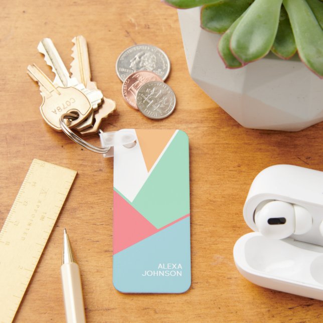 Angesagtes Mosaikkunstmuster mit individueller Chi Schlüsselanhänger (Schreibtisch)