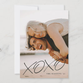Angeschlossene XOXO Overlay Valentine's Day Card - Einladung