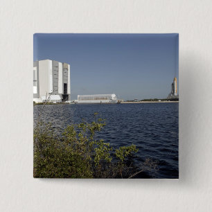 Angesehen über dem Becken, Raumfähre Atlantis Button