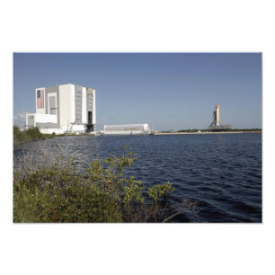 Angesehen über dem Becken, Raumfähre Atlantis Fotodruck