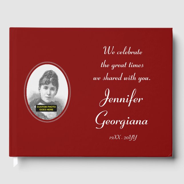 Angesehenes, Schlichtes Begräbnis/Gästebuch Gästebuch (Vorderseite)