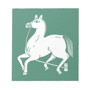 Angeseiltes Champion-Pferd Notizblock