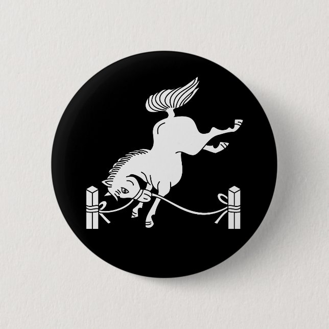 Angeseiltes Soma-Pferd Button (Vorderseite)