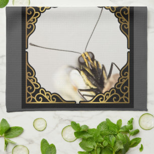 Angesicht der Schmetterlinge - Nahaufnahme des Mon Geschirrtuch