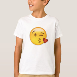 Angesicht, die ein Kuss Emoji wirft T-Shirt