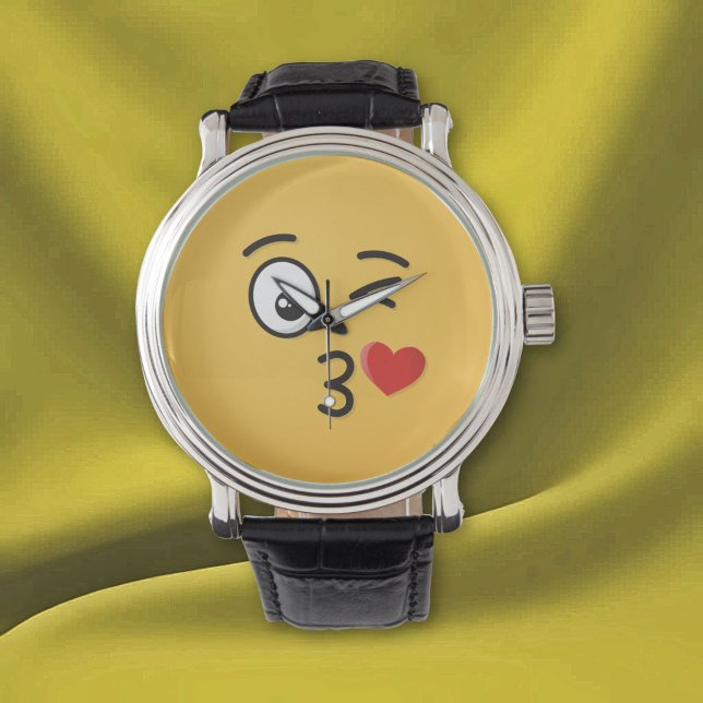 Angesicht, die einen Kuss werfen Armbanduhr (Von Creator hochgeladen)