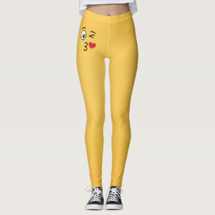 Angesicht, die einen Kuss werfen Leggings