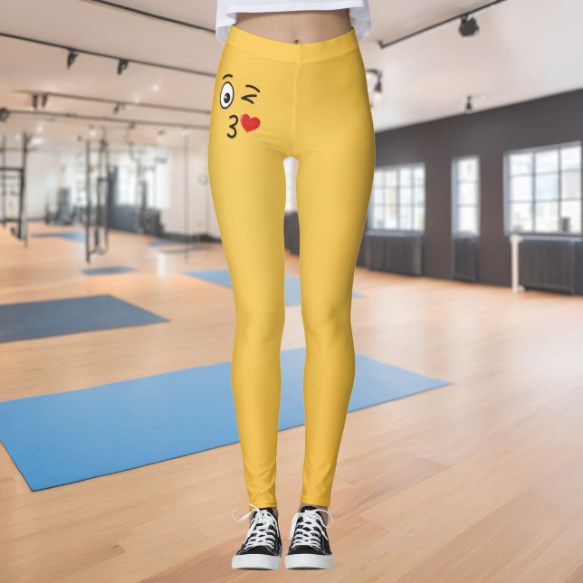 Angesicht, die einen Kuss werfen Leggings (Von Creator hochgeladen)