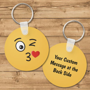 Angesicht, die einen Kuss werfen Schlüsselanhänger