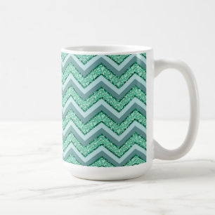 Angesicht Emerald Zickzack Pattern Tasse