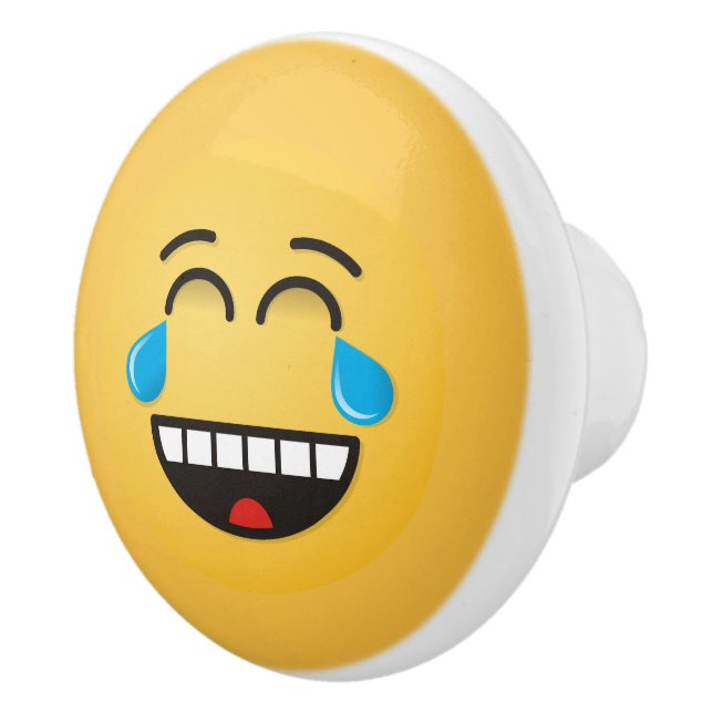 Angesicht mit Tränen der Freude Keramikknauf (Rechts)