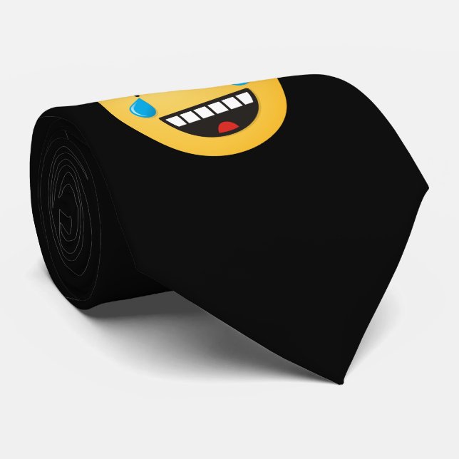 Angesicht mit Tränen der Freude Krawatte (Gerollt)