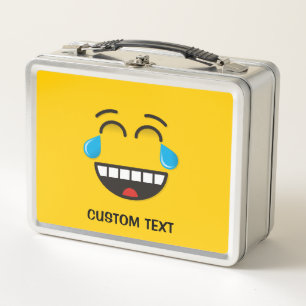 Angesicht mit Tränen der Freude Metall Lunch Box