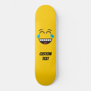 Angesicht mit Tränen der Freude Skateboard