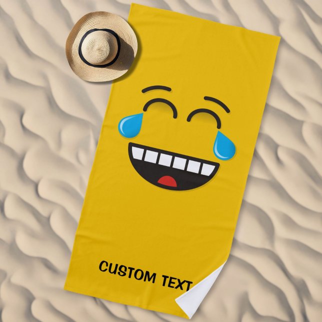 Angesicht mit Tränen der Freude Strandtuch (Von Creator hochgeladen)