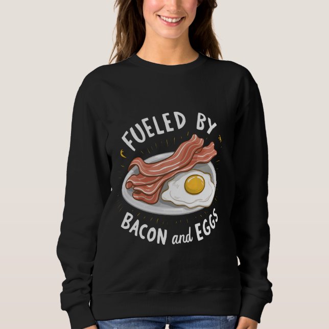 Angespornt durch Bacon und Eier, gefrorenes Ei und Sweatshirt (Vorderseite)