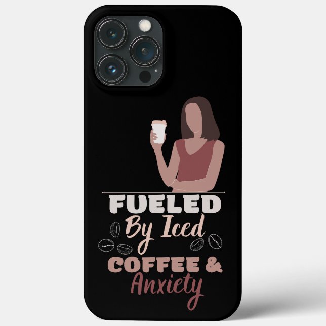 Angespornt durch Eis-Kaffee und Angsttelefon Case-Mate iPhone Hülle (Rückseite)