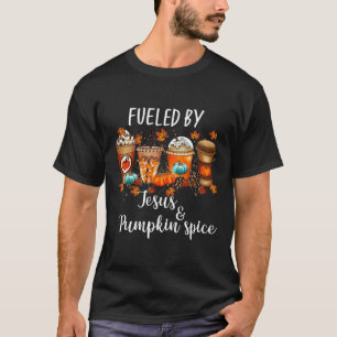 Angespornt durch Kürbisgewürze und Jesus-Kaffee la T-Shirt