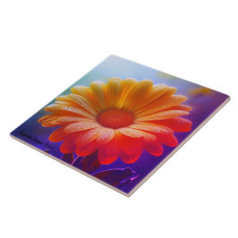 Angestelle Decorative Two Tone Daisy Fliese