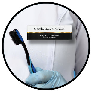 Angestellte des Classy Dentis Namenschild