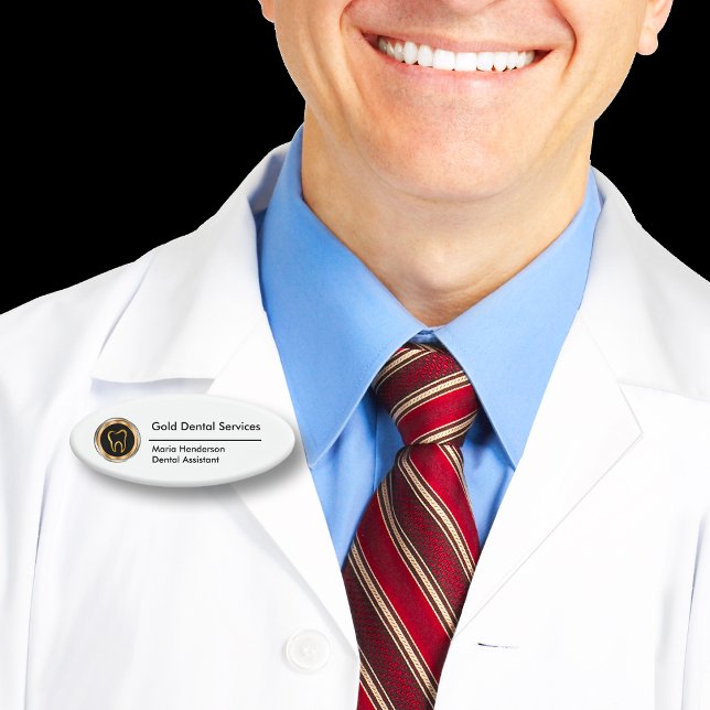 Angestellte für klassische Zahnärzte Namenschild (Von Creator hochgeladen)